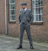 3-teiliger Premium Tweed-Anzug Grau