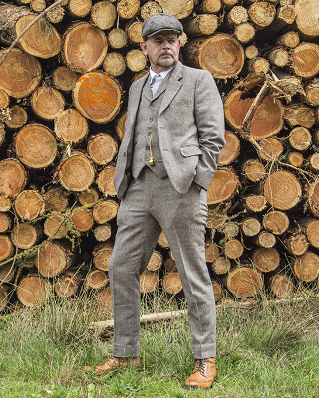 Herren Maßanzug | 3-teiliger Anzug | braun Premium Tweed | Arthur Shelby | Peaky Blinders
