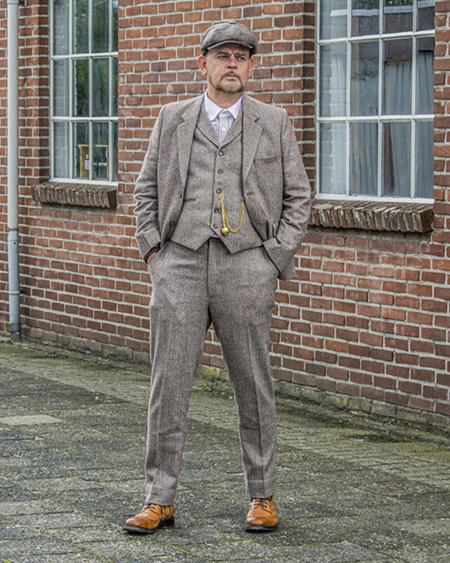 Herren Maßanzug | 3-teiliger Anzug | braun Premium Tweed | Arthur Shelby | Peaky Blinders