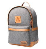 Digbeth - Mochila de tweed Gris/Coñac