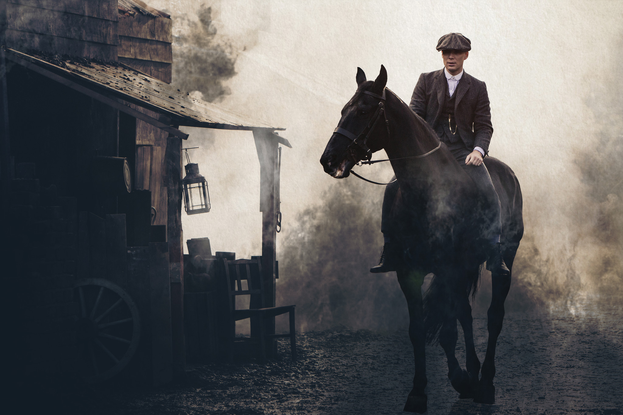 Póster Tommy Shelby a caballo - Peaky Blinders - 42 x 59,4 cm - A2