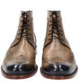 Shelby Handpainted Brogues Taupe Tones