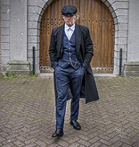 3-delig Tweed pak Klassiek Navy gekleurd gespikkeld