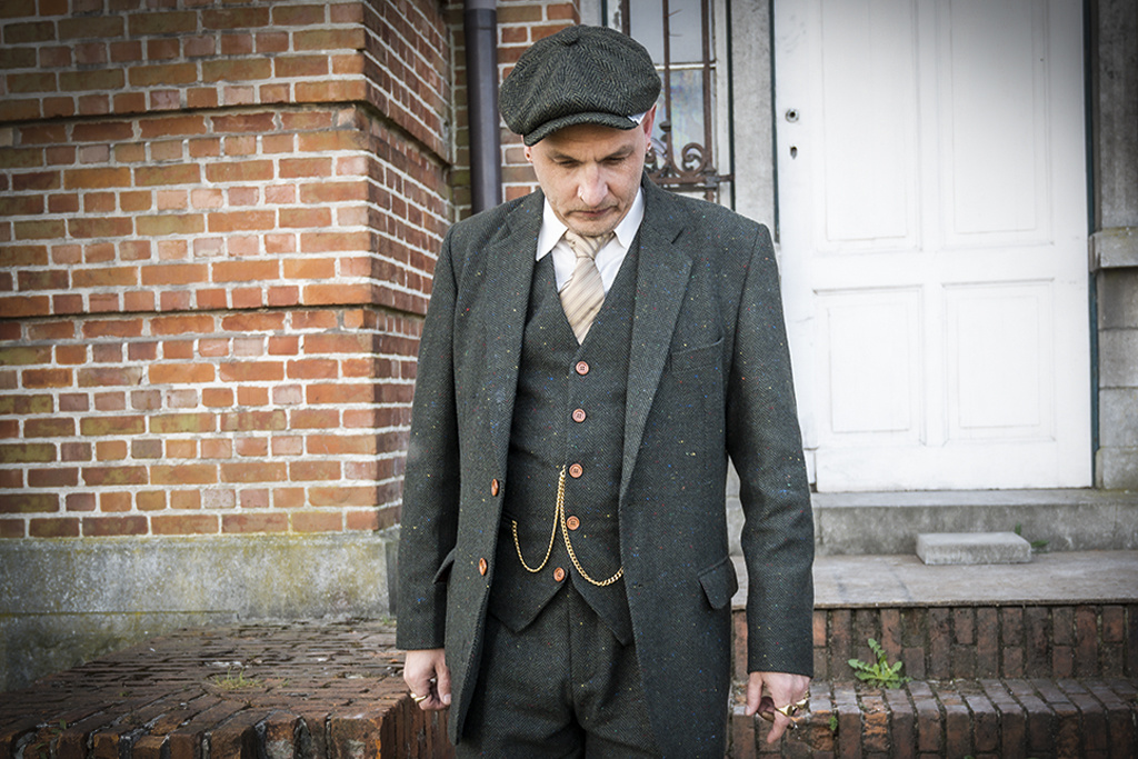 3-piece tweed suit  Classic Green Speckle