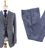 3-piece suit Blue/Grey Prince Of Whales Overcheck