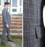 3-piece suit Blue/Grey Prince Of Whales Overcheck