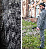 3-piece tweed suit  Houndstooth light grey