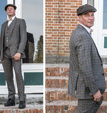 Traje a medida | Traje 3 piezas | Marrón azulado Príncipe de Gales | Billy Kimber | Peaky Blinders