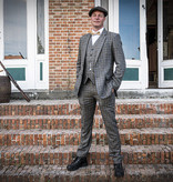 Traje a medida | Traje 3 piezas | Marrón azulado Príncipe de Gales | Billy Kimber | Peaky Blinders