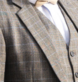Traje a medida | Traje 3 piezas | Marrón azulado Príncipe de Gales | Billy Kimber | Peaky Blinders