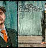 Traje de 3 piezas Scudboat Classic Green Barleycorn Tweed