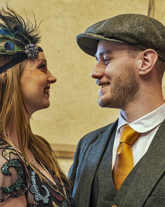 Men's tailored suit | 3-piece suit | Green Barleycorn | Scudboat | Peaky Blinders