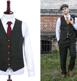 Traje sastre hombre | Traje 3 piezas | Barleycorn Verde | Scudboat | Peaky Blinders