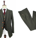 Traje sastre hombre | Traje 3 piezas | Barleycorn Verde | Scudboat | Peaky Blinders
