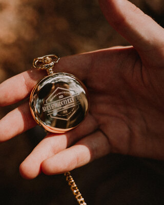 Peaky Blinders Horloge goud met albert chain