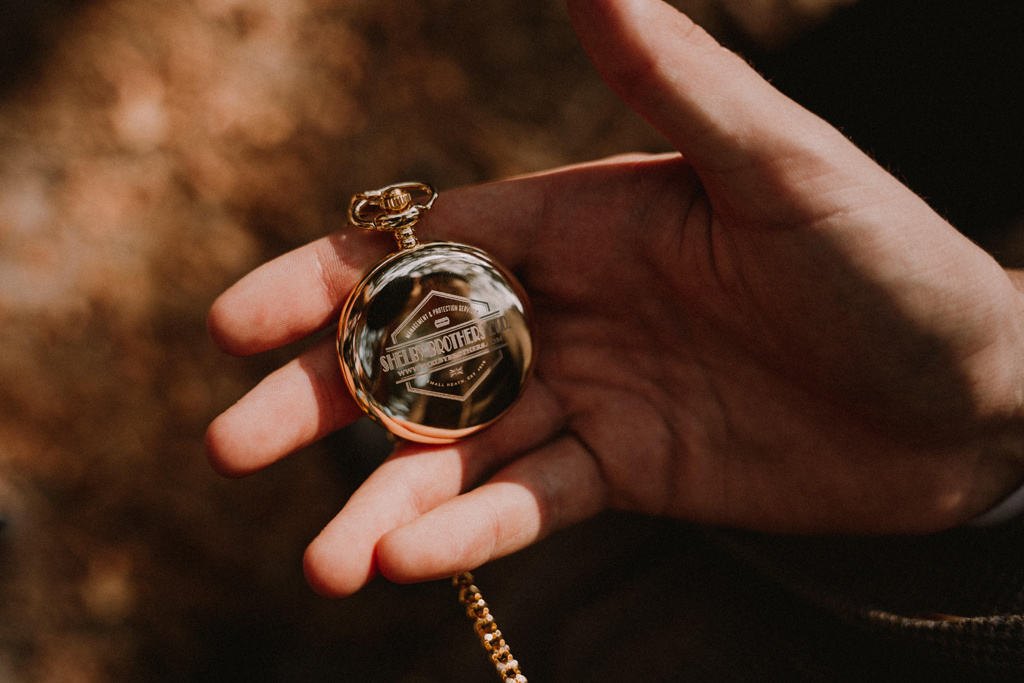 Montre Peaky Blinders or avecchaîne albert