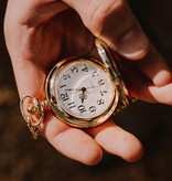 Reloj Peaky Blinders dorado con cadena albert