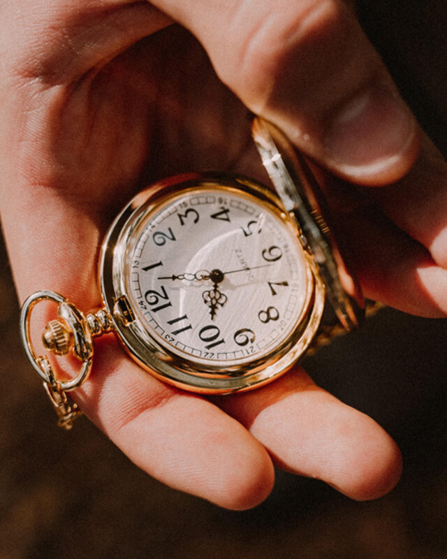 Peaky Blinders Taschenuhr gold mit Albertkette