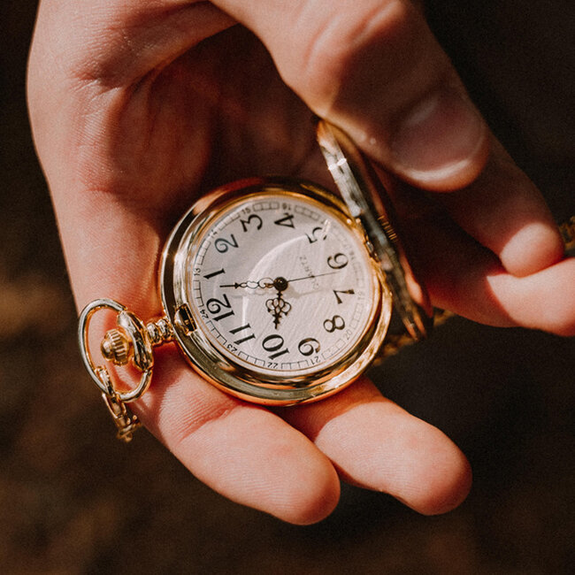 Peaky Blinders Taschenuhr gold mit Albertkette
