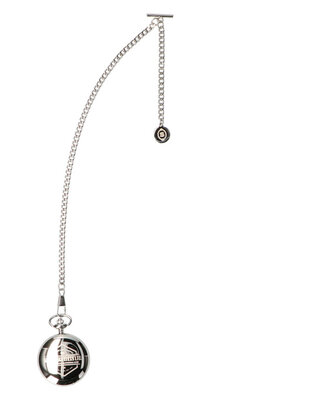 Peaky Blinders Taschenuhr Silber mit Albertkette