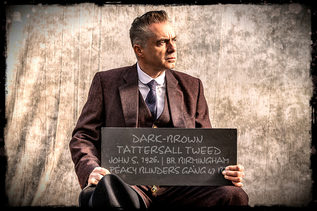 Costume sur mesure pour homme | costume 3 pièces | brun foncé Barleycorn | John Shelby | Peaky Blinders