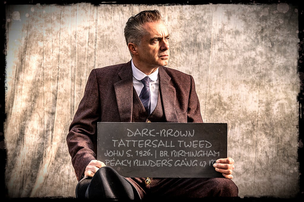 Men's tailored suit | 3-piece suit | dark brown Barleycorn | John Shelby | Peaky Blinders