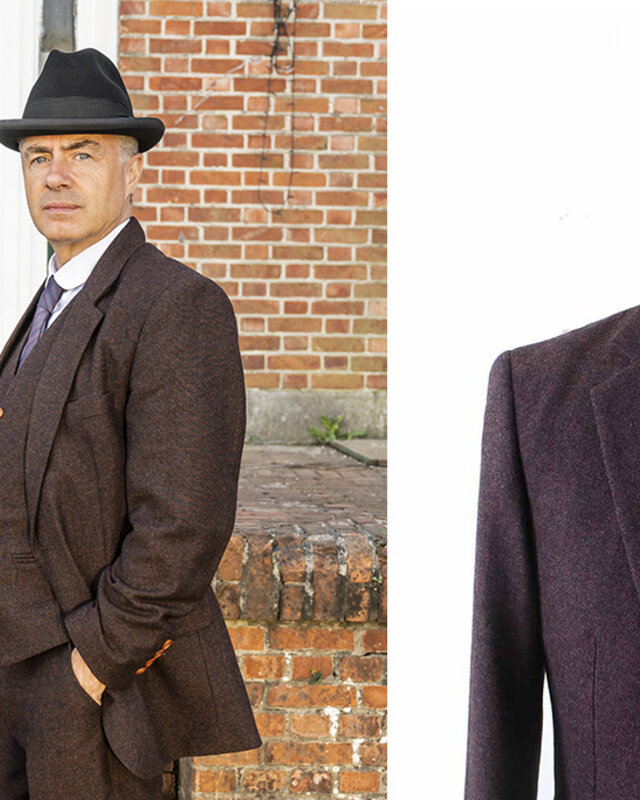 Herren Maßanzug | 3-teiliger Anzug | dunkelbraun Barleycorn | John Shelby | Peaky Blinders