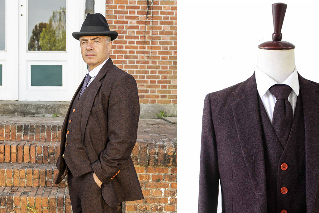 Men's tailored suit | 3-piece suit | dark brown Barleycorn | John Shelby | Peaky Blinders