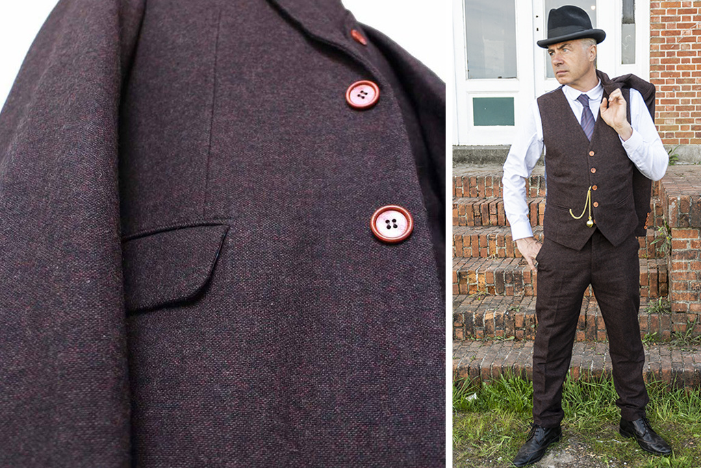 Men's tailored suit | 3-piece suit | dark brown Barleycorn | John Shelby | Peaky Blinders