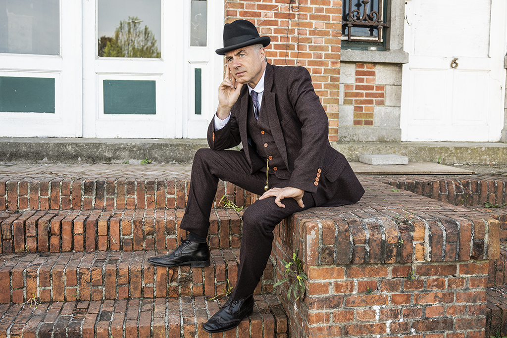 3-piece tweed suit Darkbrown Tattersall tweed