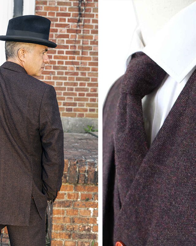 Herren Maßanzug | 3-teiliger Anzug | dunkelbraun Barleycorn | John Shelby | Peaky Blinders