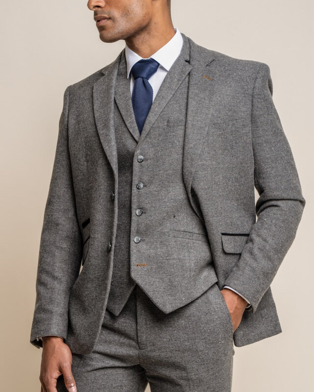 Cavani 3-piece Peaky Blinders Martez Grey - Ready-to-wear suits