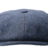 Gorra CitySport Deluxe | Azul lana en espiga | 8 paneles