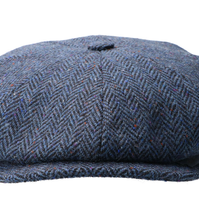 Gorra CitySport Deluxe | Azul lana en espiga | 8 paneles