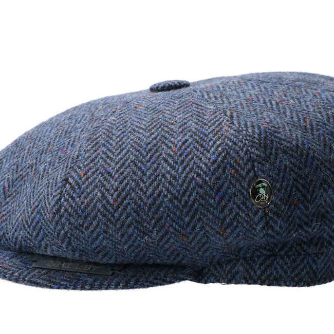 Gorra CitySport Deluxe | Azul lana en espiga | 8 paneles
