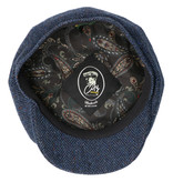 Gorra CitySport Deluxe | Azul lana en espiga | 8 paneles