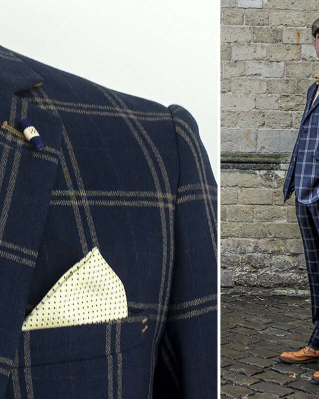 Cavani Traje de 3 piezas Peaky Blinders Hardy - Traje listo para usar