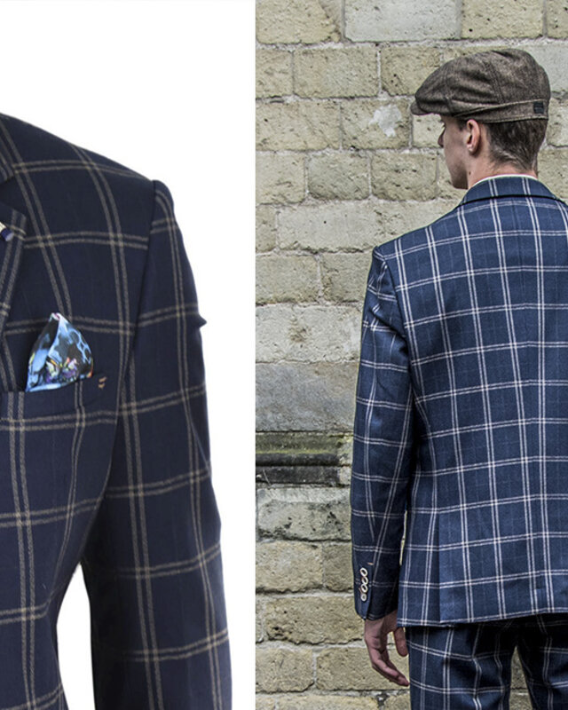 Cavani Traje de 3 piezas Peaky Blinders Hardy - Traje listo para usar