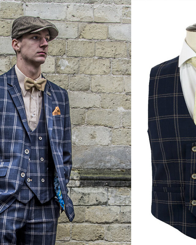 Cavani Traje de 3 piezas Peaky Blinders Hardy - Traje listo para usar