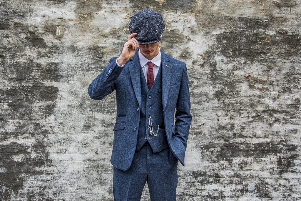 Costume 3 pièces Peaky Blinders Carnegi costume bleu - Costume prêt-à-porter