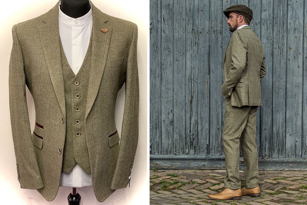 3-piece Peaky Blinders Gaston Green - Ready-to-wear suits