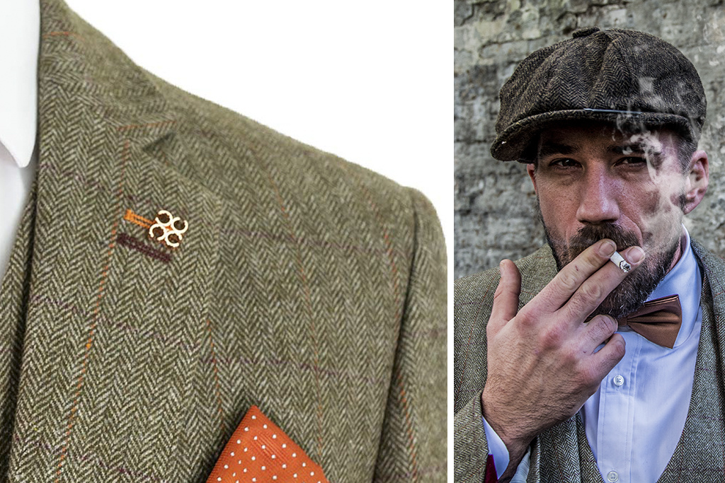 Cavani 3-piece Peaky Blinders Gaston Green - Ready-to-wear suits