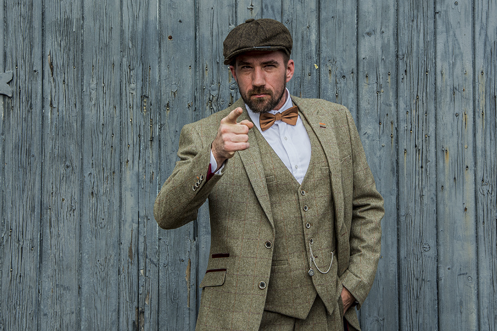 Cavani 3-piece Peaky Blinders Gaston Green - Ready-to-wear suits
