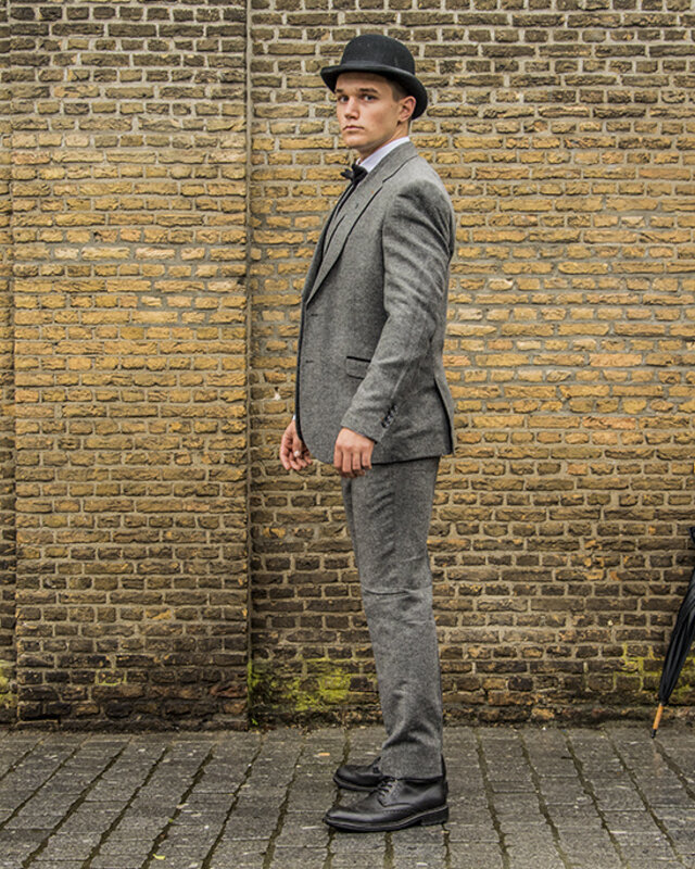 Cavani Traje de 3 piezas Peaky Blinders Martez Grey - Traje listo para usar