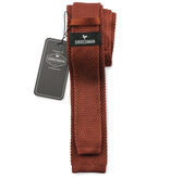 Sir Redman Luxury Tie | Rust brown | Knitted | Elegant tie for men