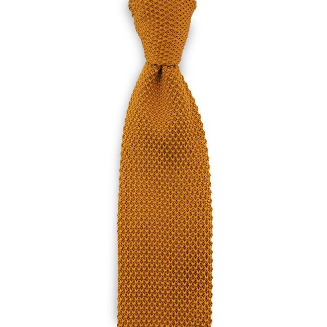Sir Redman Corbata de lujo | Cognac | Punto | Corbata elegante para hombres