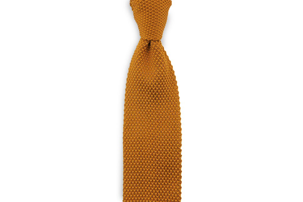Sir Redman Cravate tricotée Cognac