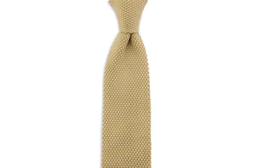 Sir Redman gestrickt Krawatte Präriesand