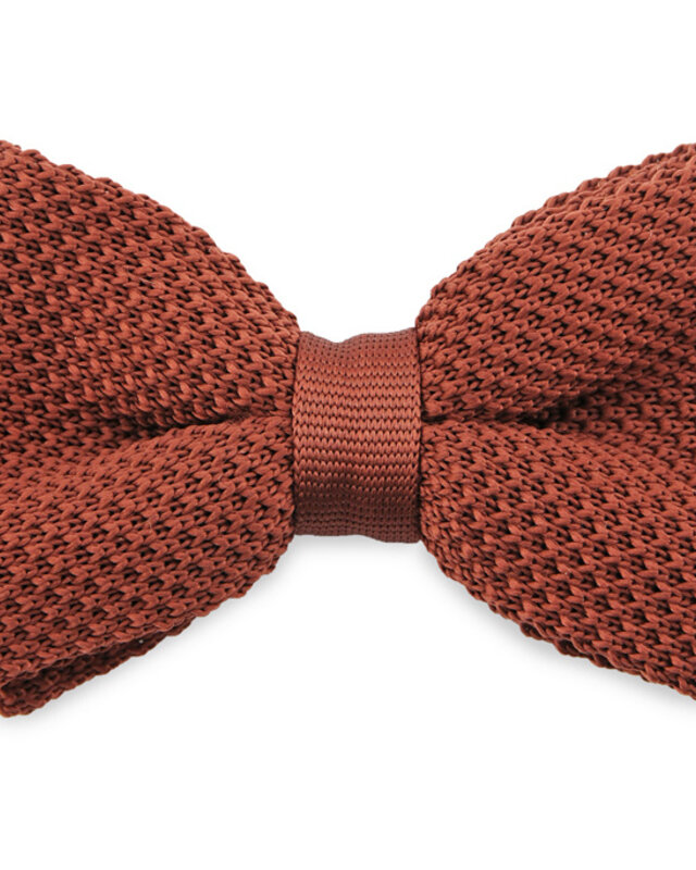 Sir Redman Luxus Fliege | Rostbraun | Gestrickt | Elegante Fliege für Männer