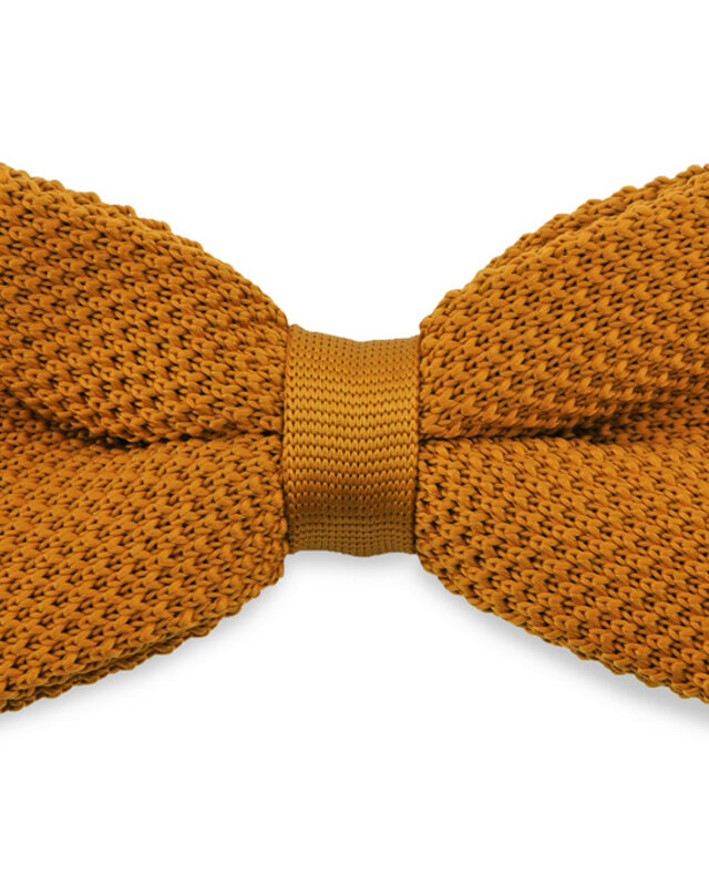 Sir Redman Luxe Vlinderdas | Cognac | Gebreid | Elegante vlinderdas voor mannen